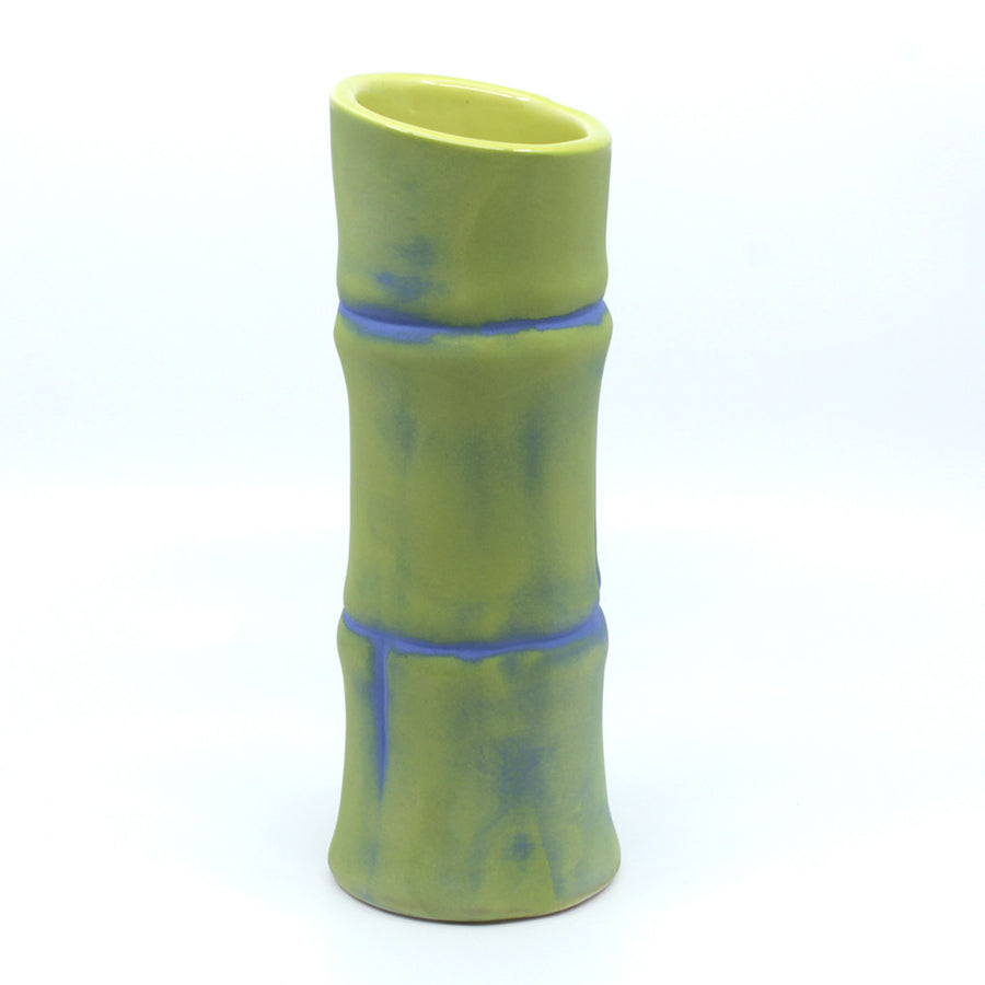 Bamboo Mug - Retro Green with Blue Wash