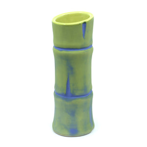 Bamboo Mug - Retro Green with Blue Wash