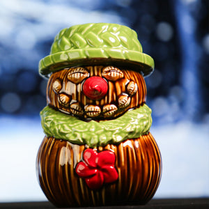 Coconut Snowman Holiday Tiki Mug