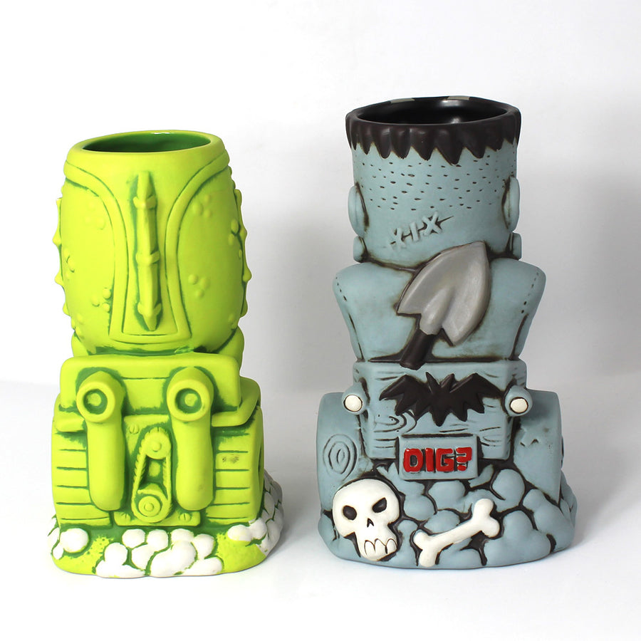 Gill Gasser & Ghoul Gasser Tiki Mug Set