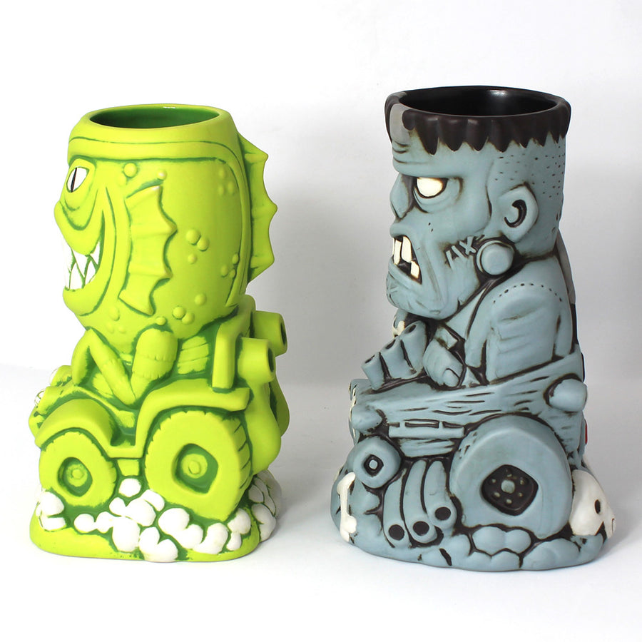 Gill Gasser & Ghoul Gasser Tiki Mug Set