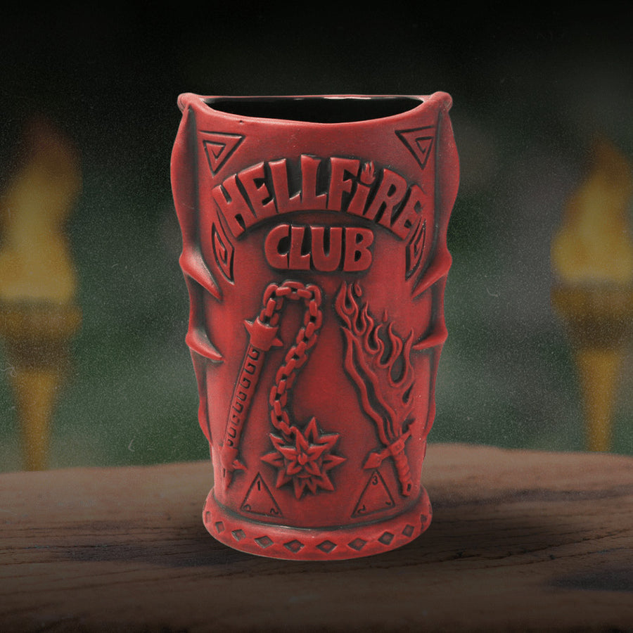 Stranger Things Hellfire Club Tiki Mug in Red