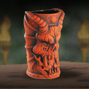 Stranger Things Hellfire Club Tiki Mug in Burnt Orange