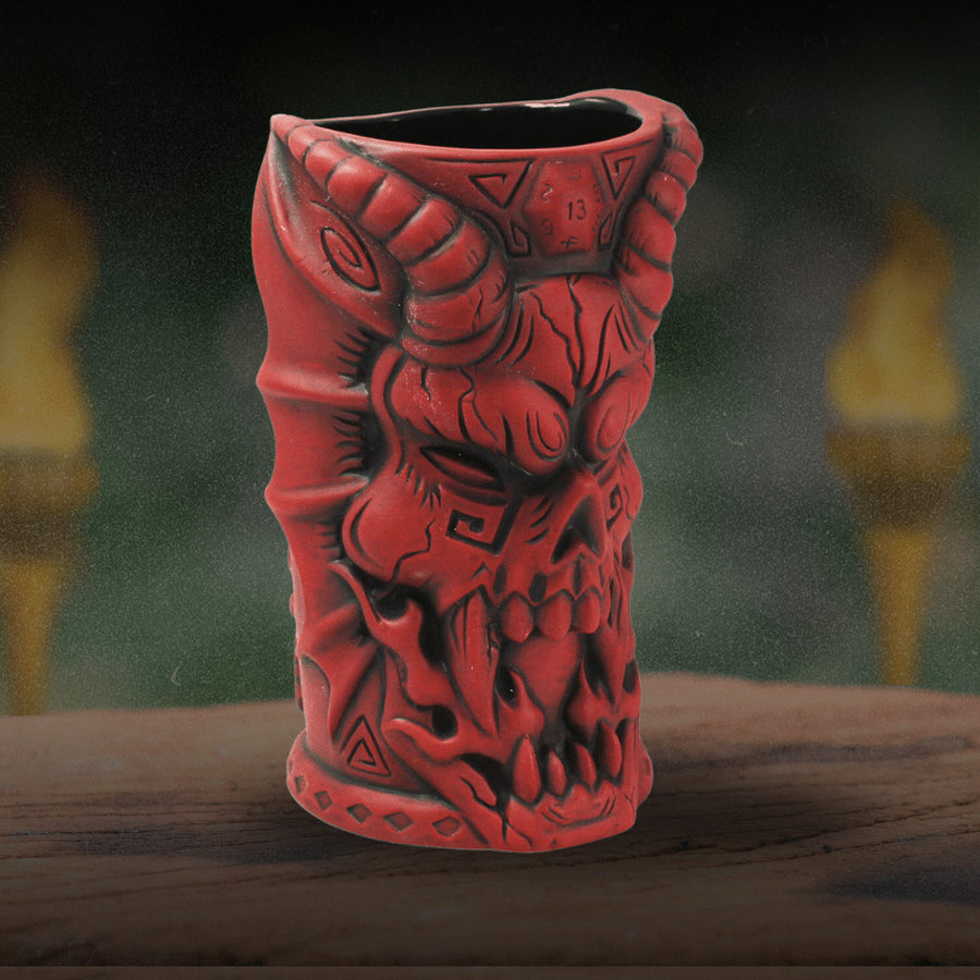 Stranger Things Hellfire Club Tiki Mug in Red