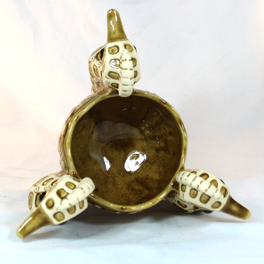 Seahorse Bowl - Brown Wiped - by Bai