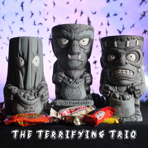 The Trick or Treater Terrifying Trio Tiki Mug Set