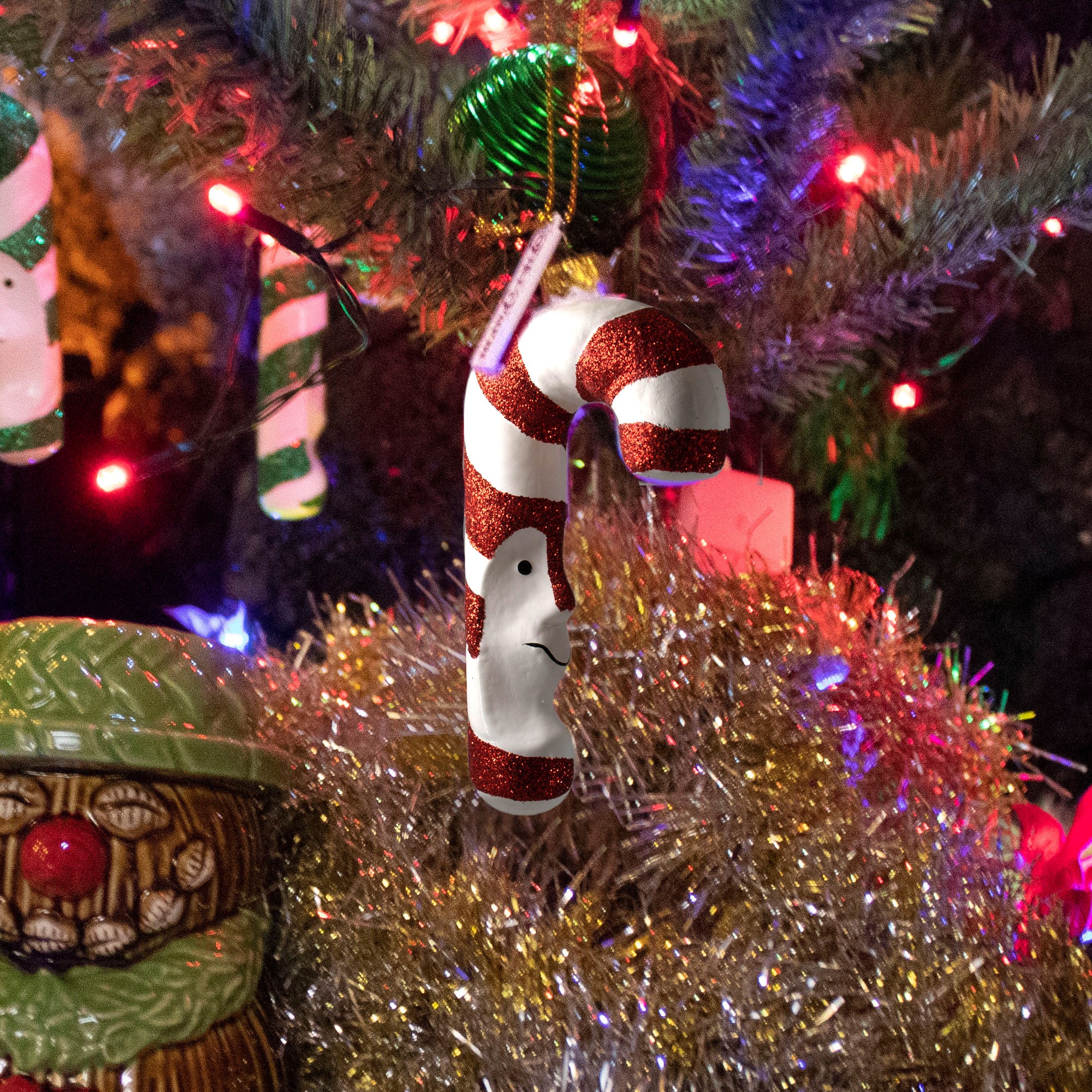 Candy Cane Christmas Tree Topper